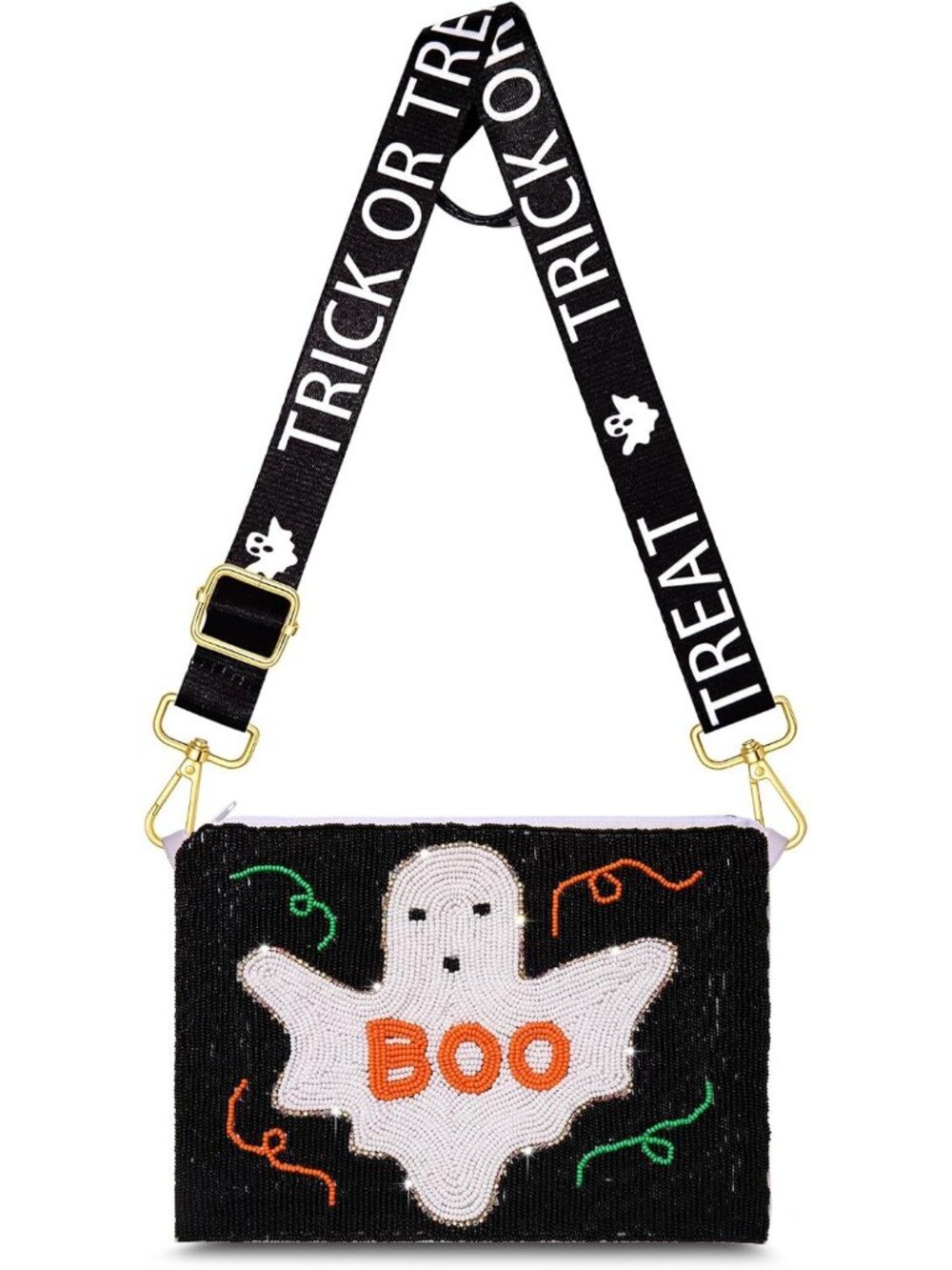 🎃Women's Style E Halloween Purse Pumpkin Boo Ghost Candy Corn Crossbody Bag